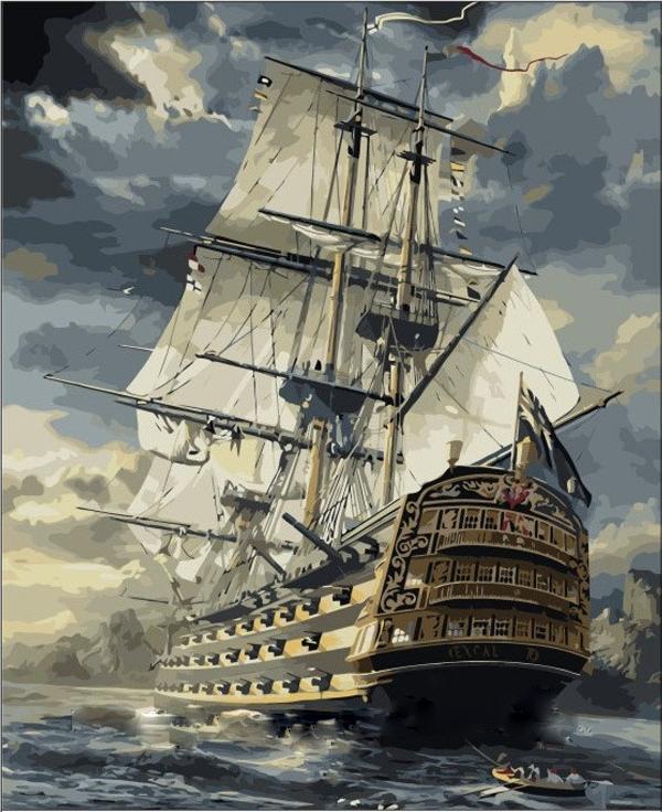 

Картина по номерам Цветной Бригантина, 40x50 см, Бригантина
