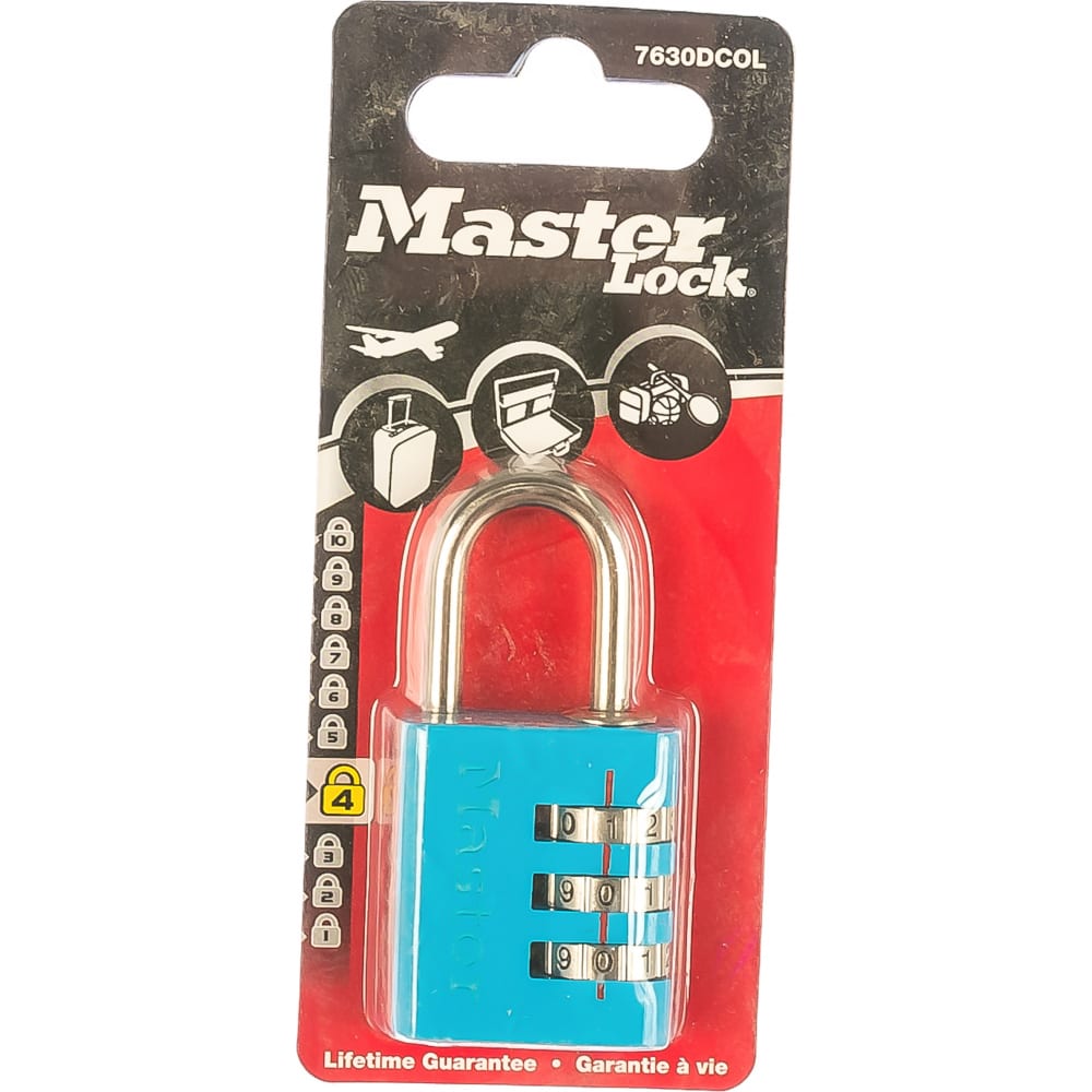 фото Кодовый навесной замок masterlock 7630eurdcol