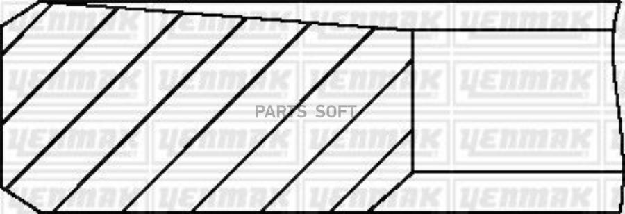 91,10 Mm. Кольца Поршневые К-Т На Цилиндр Std YENMAK 9109654000