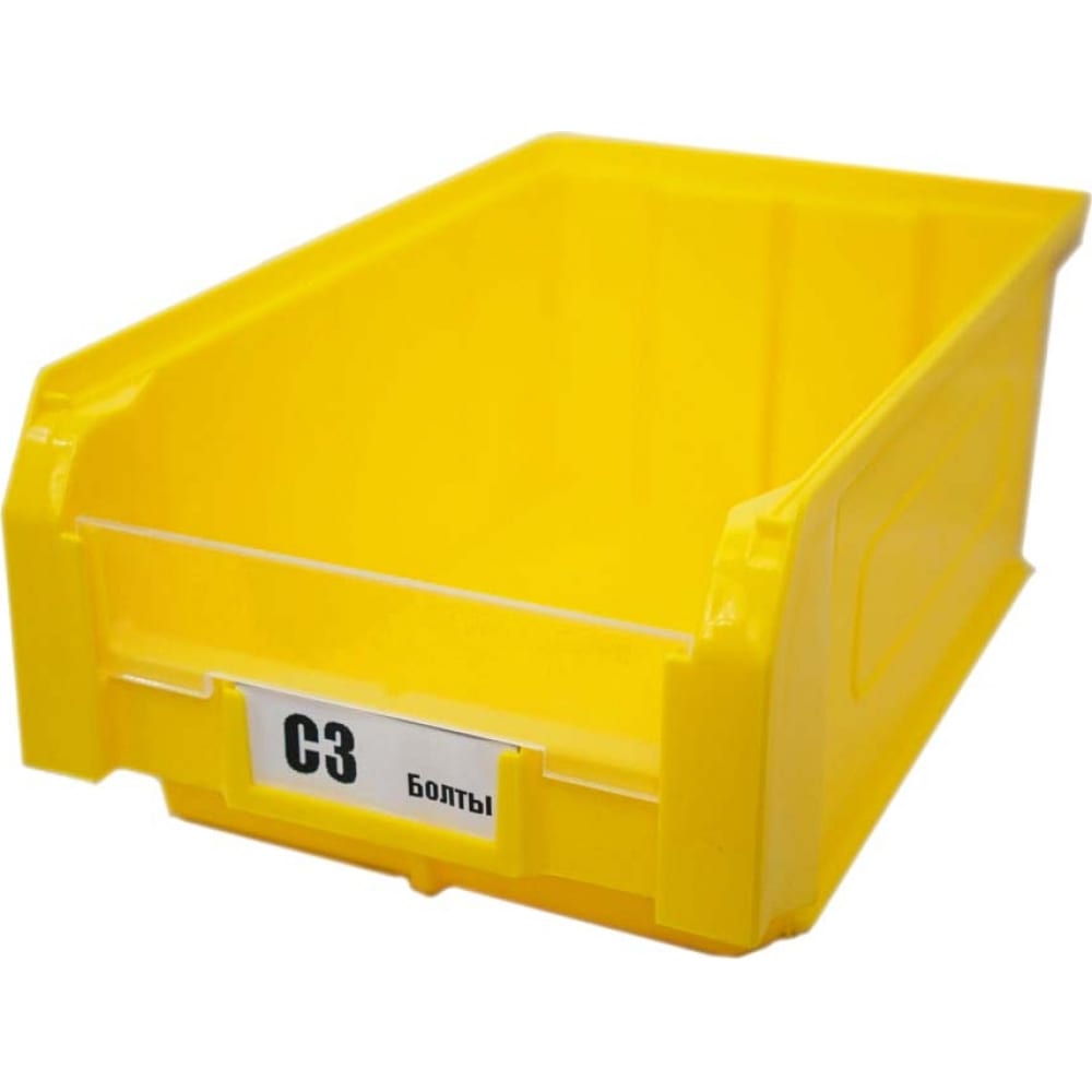 фото Ящик старкит пластиковый, 9,4л, желтый c3-y-2