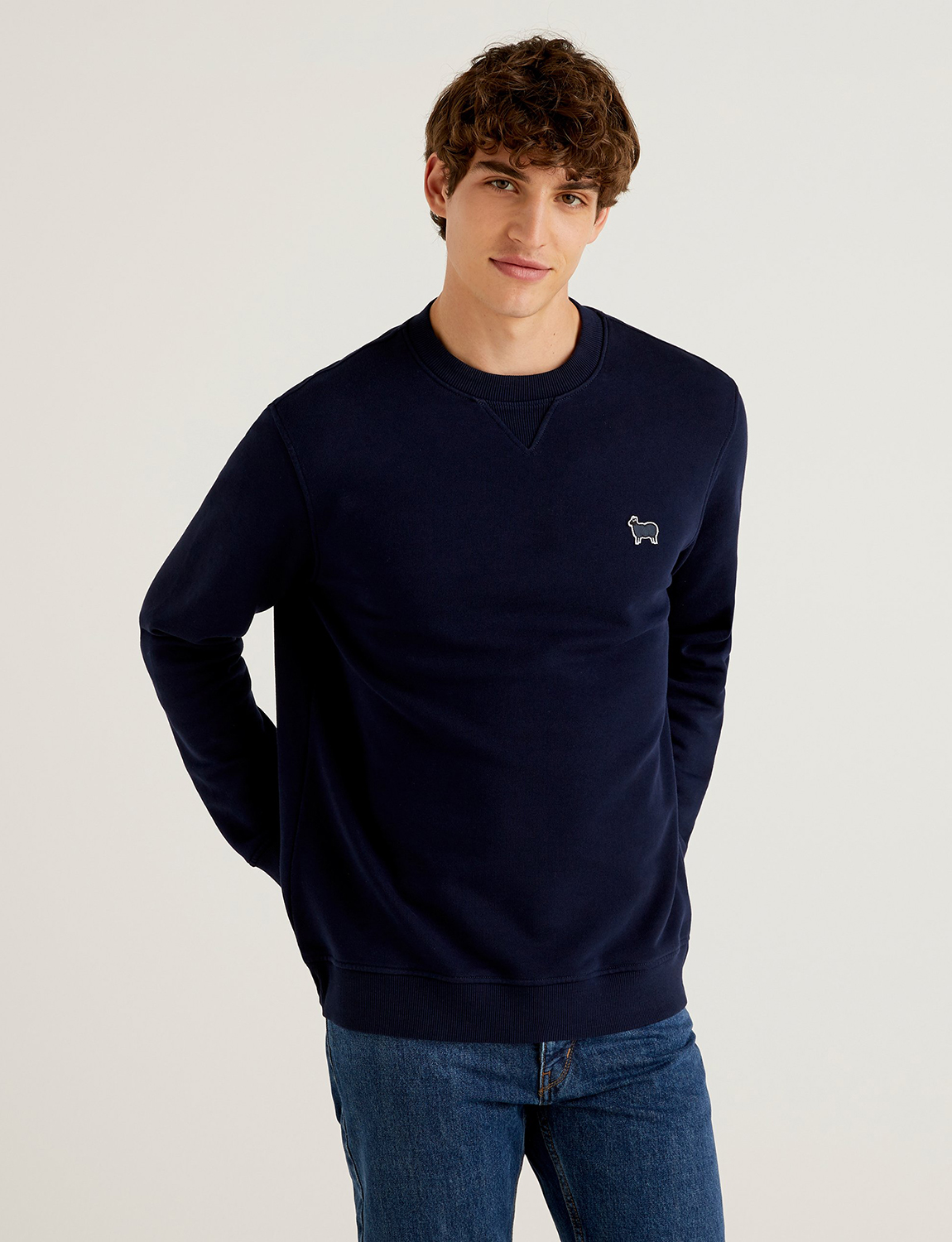 

Свитшот мужской United Colors of Benetton 21A_3J70U100C синий L