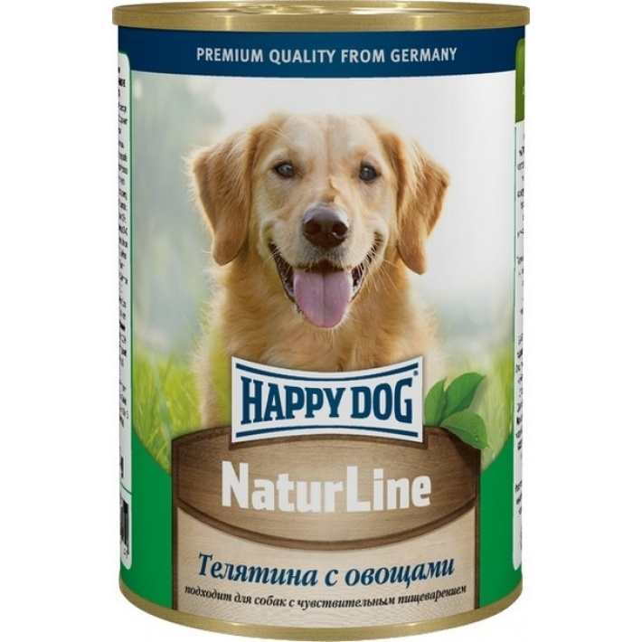 фото Консервы для собак happy dog naturline, телятина, овощи, 400г