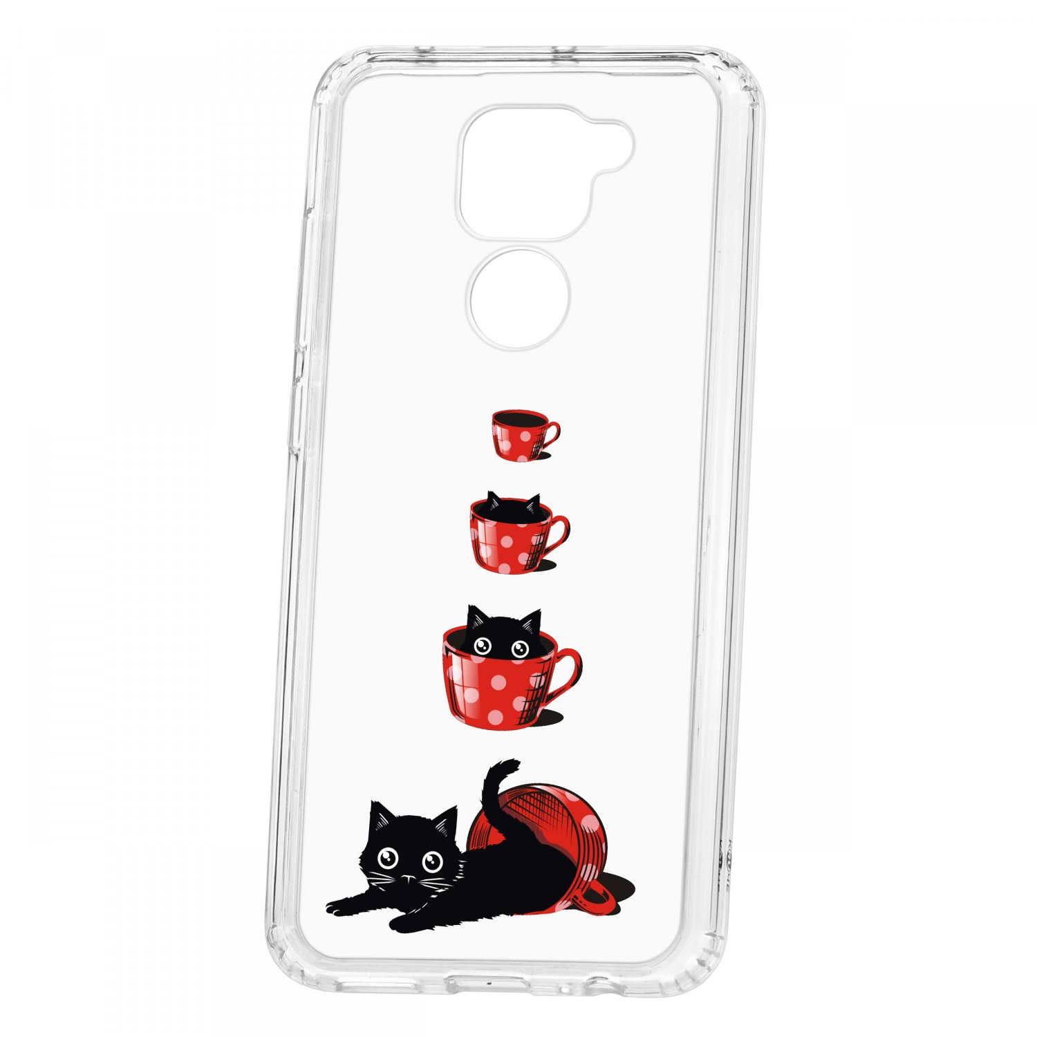 Чехол для Xiaomi Redmi Note 9 КRUЧЕ Print Котенок в чашке