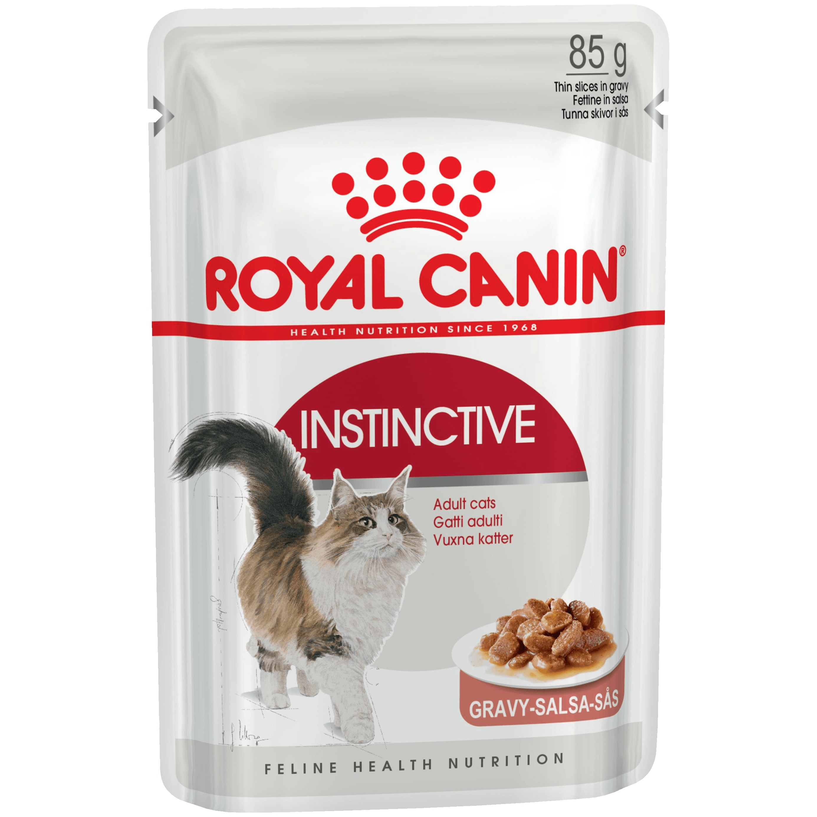 фото Влажный корм для кошек royal canin instinctive, мясо, 85г