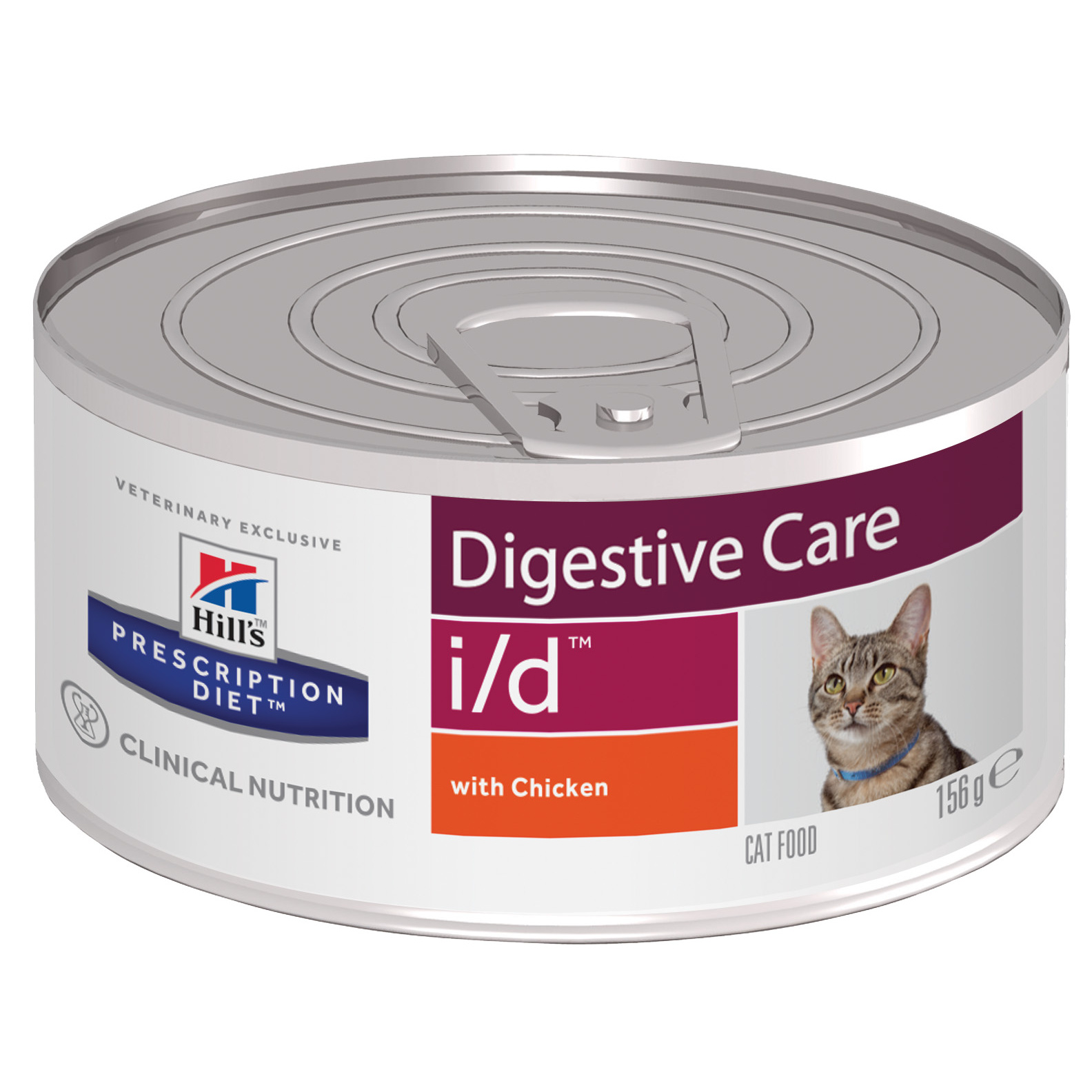 фото Консервы для кошек hill's prescription diet i/d digestive care, курица, 156г
