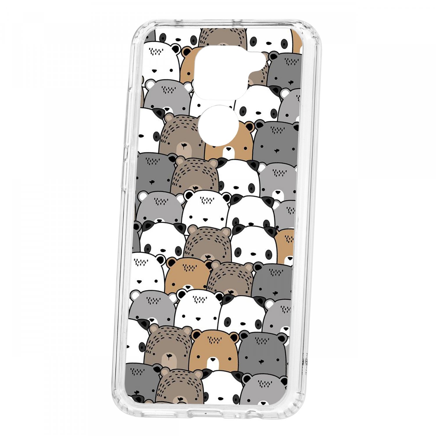 фото Чехол-накладка xiaomi redmi note 9 kruche print медвежата кruче