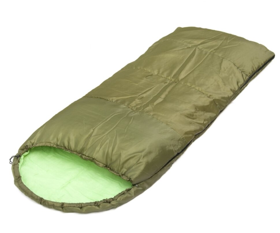 фото Спальный мешок чайка сп3 хxl зеленый, правый