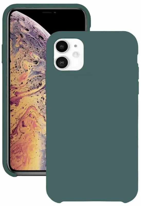 

Чехол для iPhone 12 Mini Silicone пихтовый, Зеленый