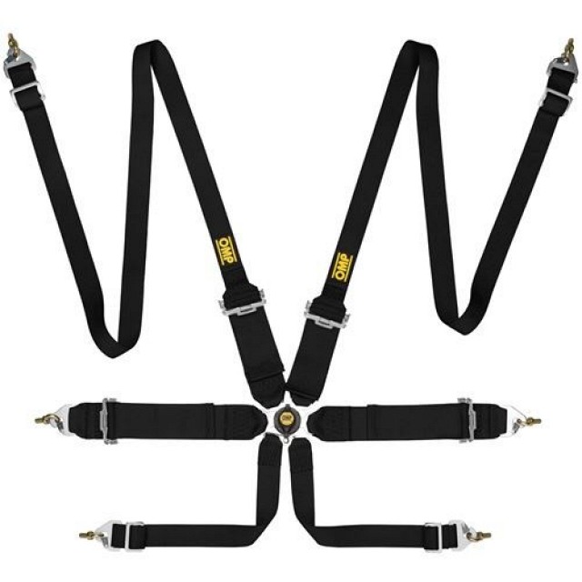 фото Ремни saloon pull up,hans,стальн. рег.,2/3-3-2",6 точ. ,чёрный omp racing da0204eh071