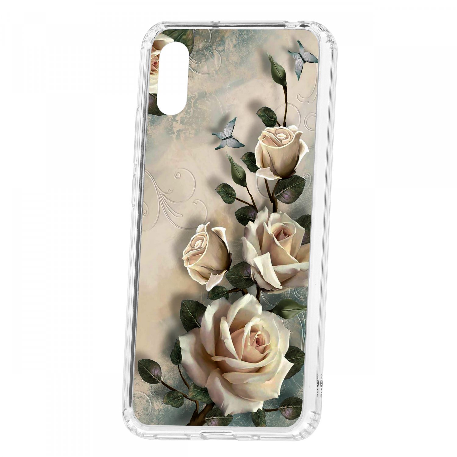 Чехол для Xiaomi Redmi 9A КRUЧЕ Print Белые розы