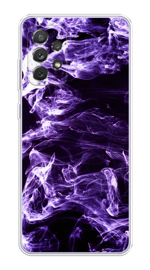 

Чехол на Samsung Galaxy A73 "Фиолетовый дым", Фиолетовый;белый;черный, 2104650-3