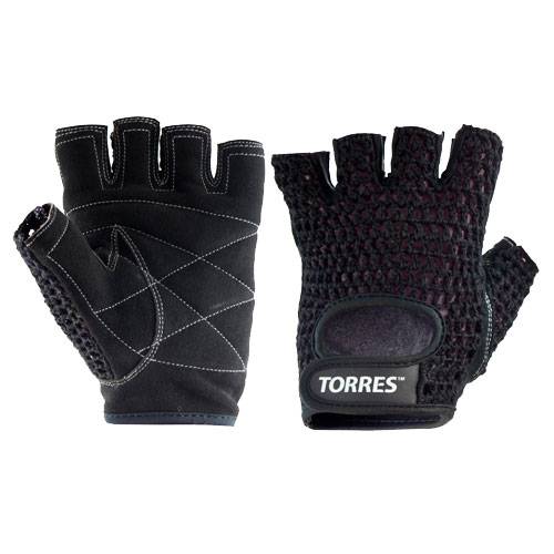 фото Перчатки для фитнеса torres pl6045, black, xl