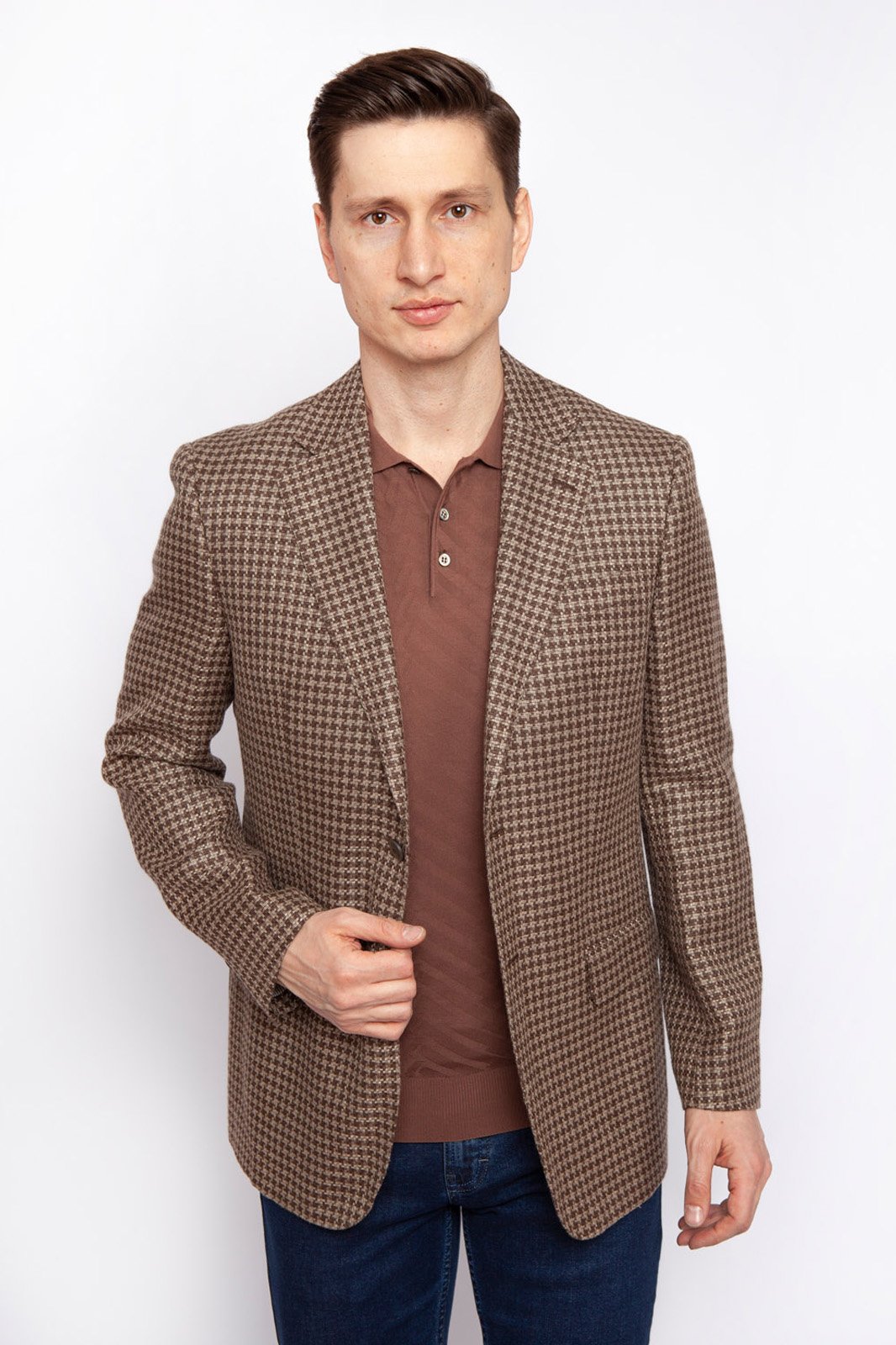 

Пиджак мужской Kanzler 19S-JP/LE3/F/1 коричневый 54 RU, 19S-JP/LE3/F/1