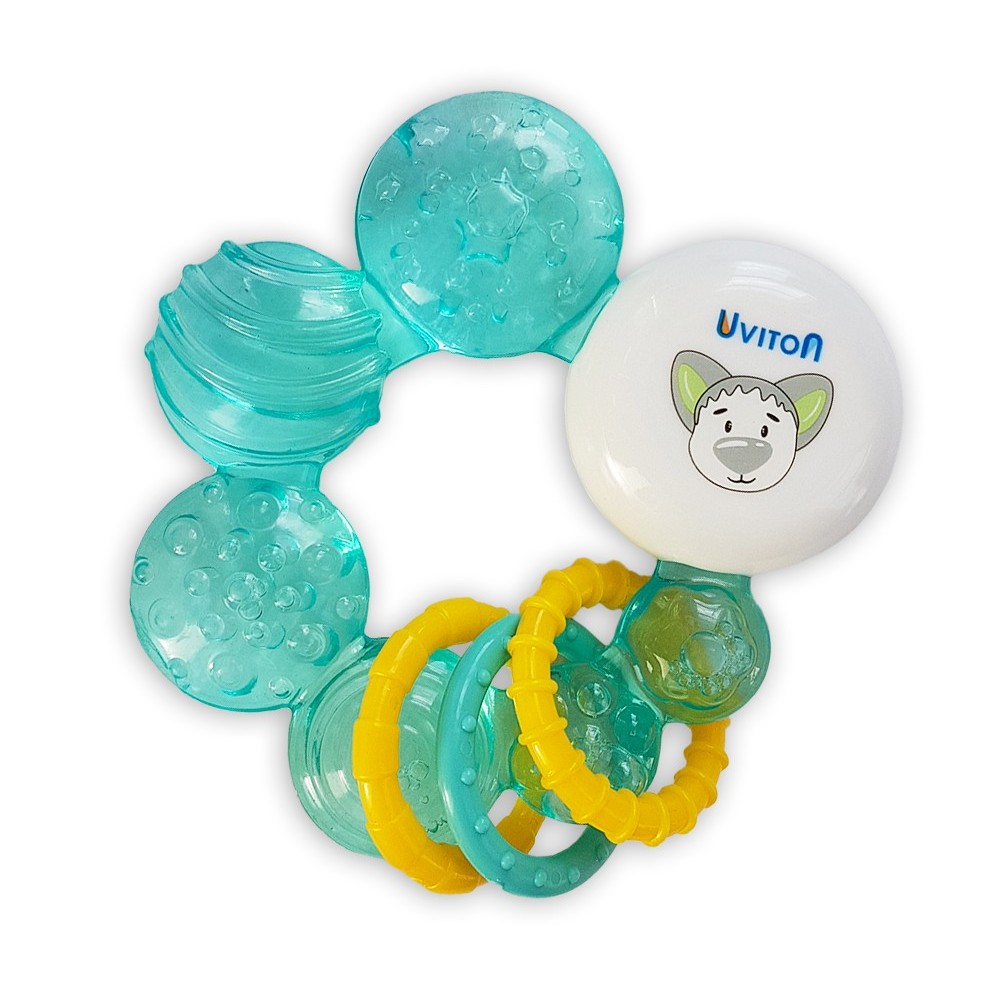 

Прорезыватель Uviton Play, c кольцами, мятный, Голубой