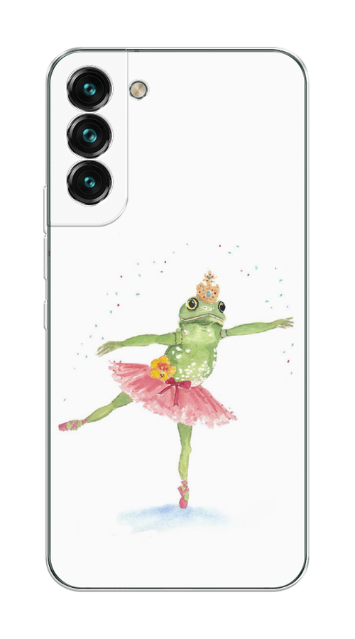 

Чехол на Samsung Galaxy S22 Plus "Лягушка-балерина", Зеленый, 2103950-4