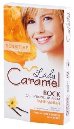 фото Воск для депиляции лица lady caramel ванильный