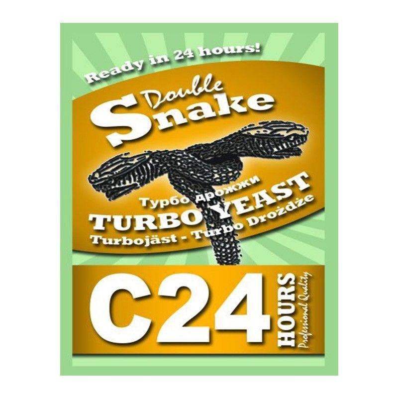 

Спиртовые турбо дрожжи DoubleSnake C24 175 г, Турбо-дрожжи DoubleSnake C24