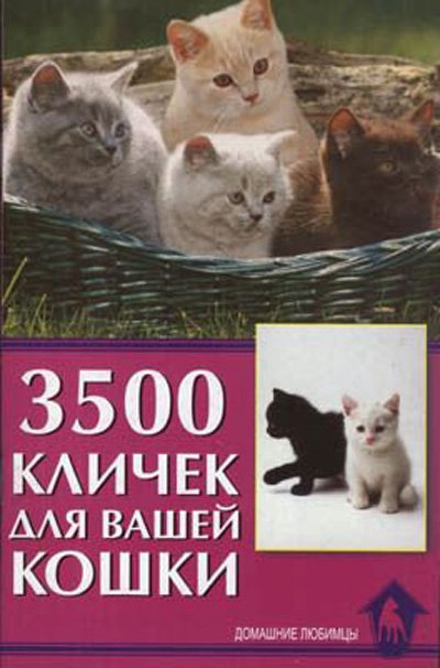 фото Книга 3500 кличек для вашей кошки аквариум-принт