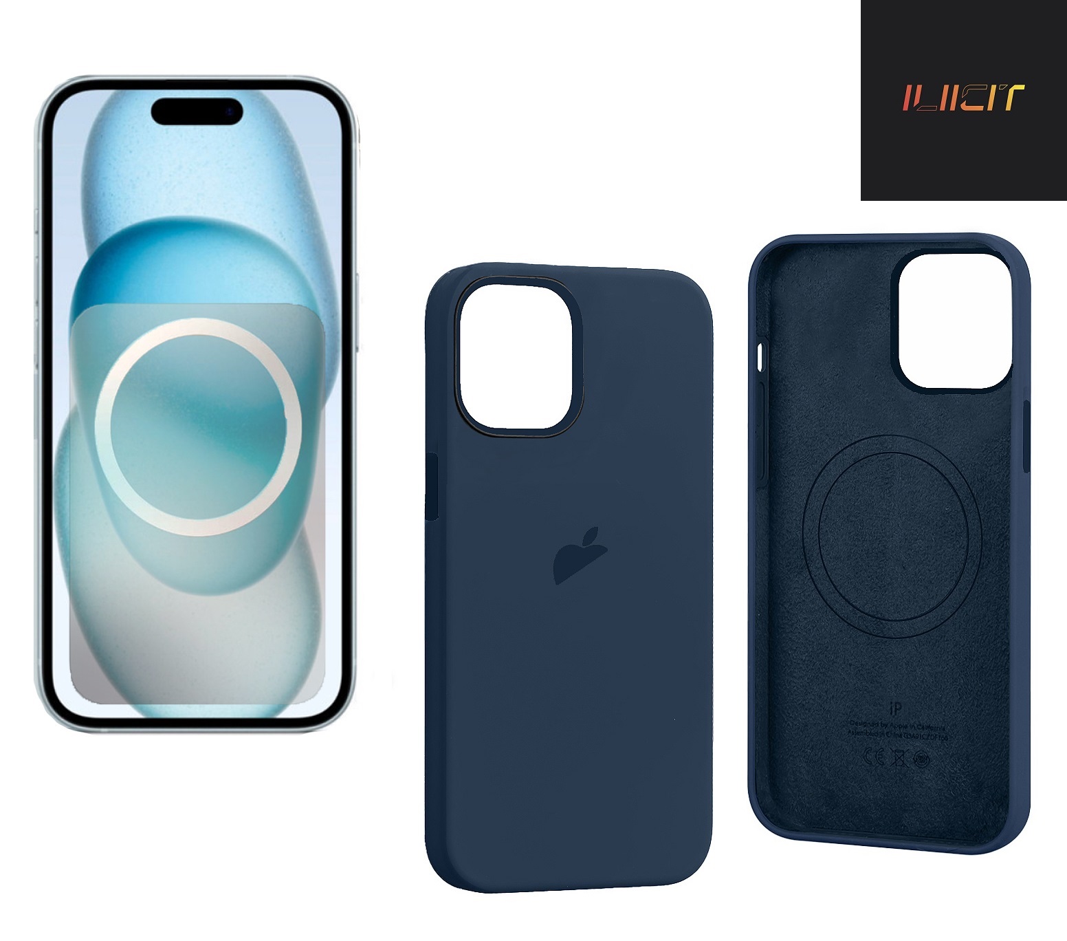 

Чехол Iphone 15 Silicon Case C Logo Storm Blue (Is020479), Синий, Чехол iPhone 15 Silicon Case c LOGO Storm Blue (IS020479)