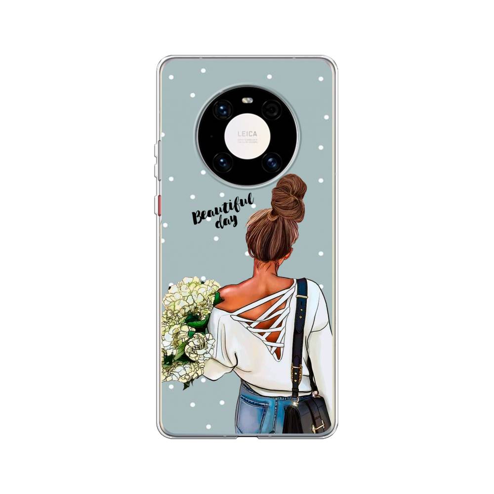 

Чехол Awog на Huawei Mate 40 Pro "Beautiful day", Голубой;коричневый;бежевый, 6104450-6