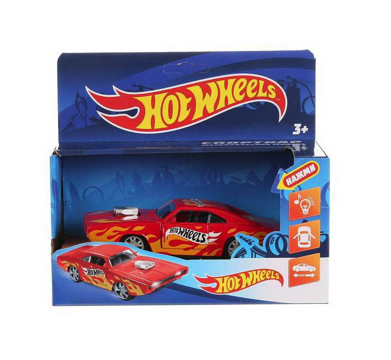

игрушечная машинка Технопарк Hot Wheels Спорткар 12 см, Красный