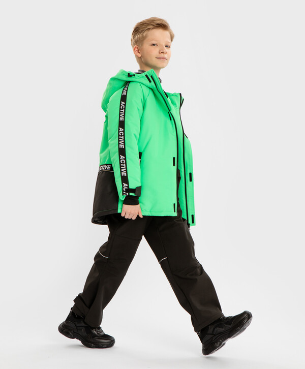 

Куртка демисезонная непромокаемая зеленая Button Blue, 152, 224BBBA4103, Зеленый, 224BBBA4103