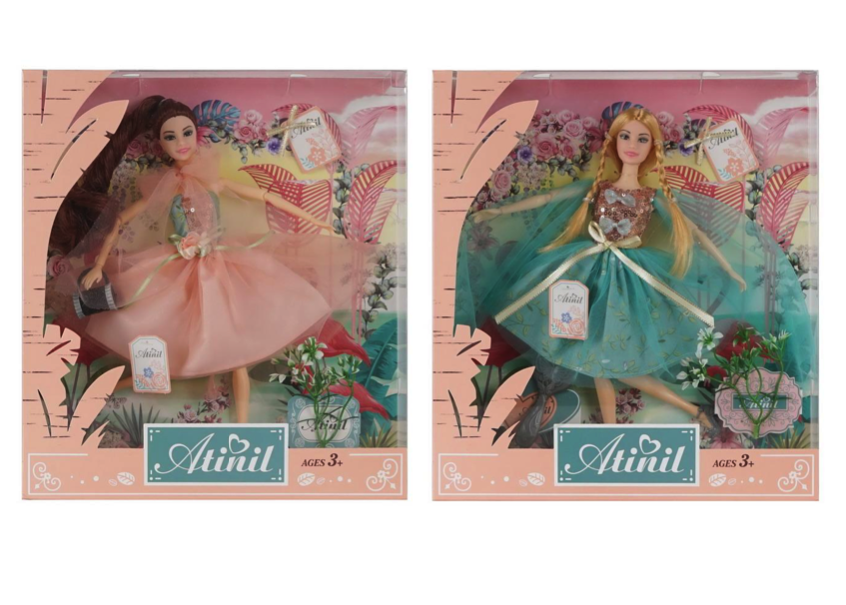 Кукла Junfa Atinil Летний день в платье с пайетками, в наборе с аксессуарами, 28см junfa кукла 17 см 63007b