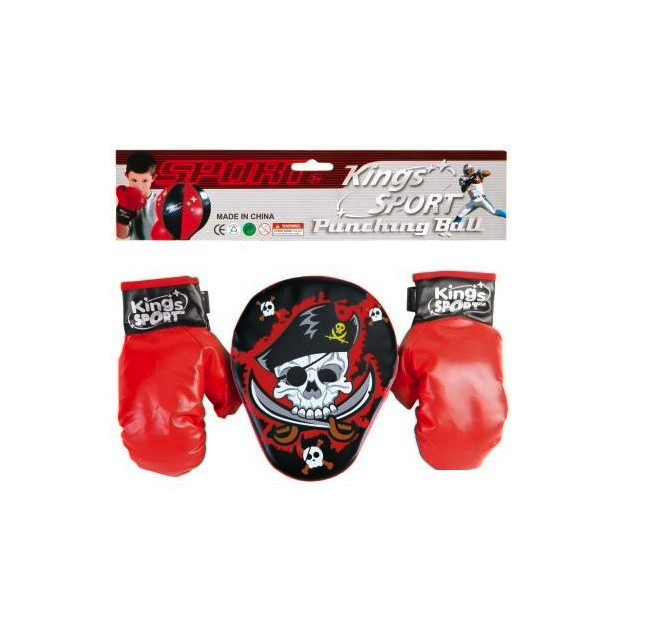 Набор боксерский Junfa Пират: перчатки и боксерская лапа лапа боксерская классическая l 10 пара
