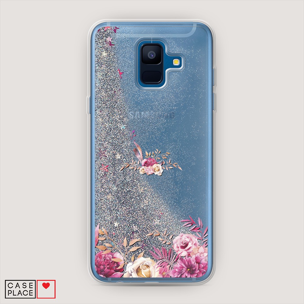 

Чехол Awog на Samsung Galaxy A6 2018 "Нежные розовые цветы", Разноцветный, 25991-1