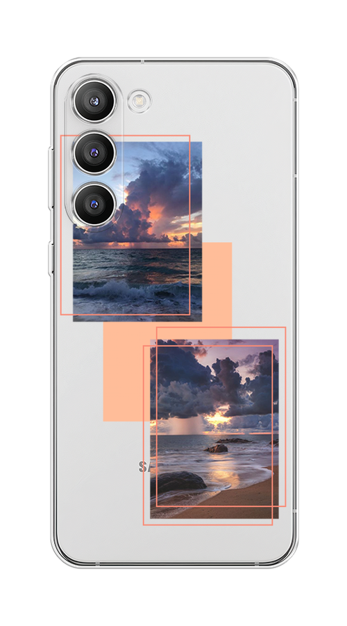 

Чехол Homey на Samsung Galaxy S23 Plus 5G "Sky collage", Розовый;прозрачный;синий, 2107450-1