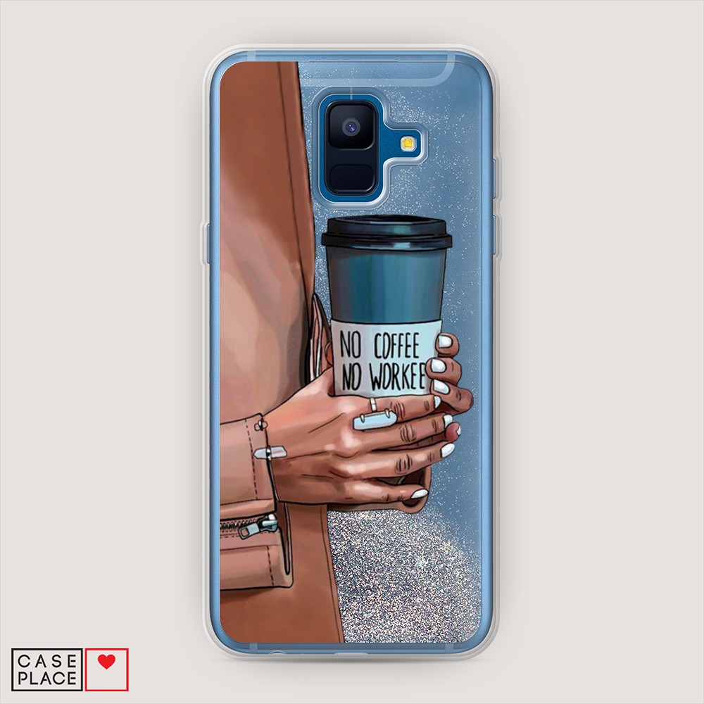 

Чехол Awog на Samsung Galaxy A6 2018 "No coffee", Разноцветный, 25991-1