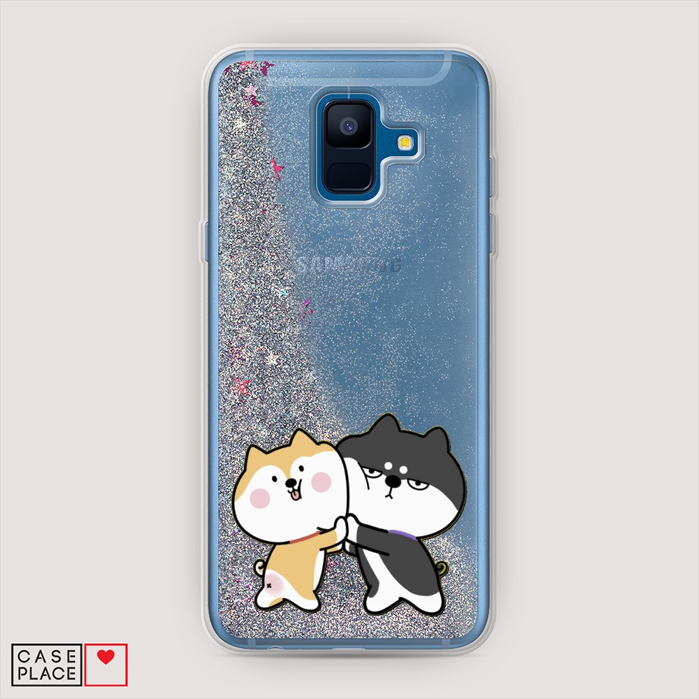 

Чехол Awog на Samsung Galaxy A6 2018 "Обнимашки акита", Разноцветный, 25991-1