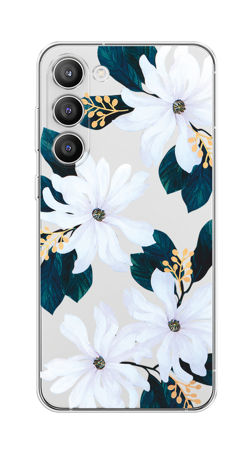 

Чехол Homey на Samsung Galaxy S23 Plus 5G "Delilah Flower", Зеленый;белый, 2107450-1