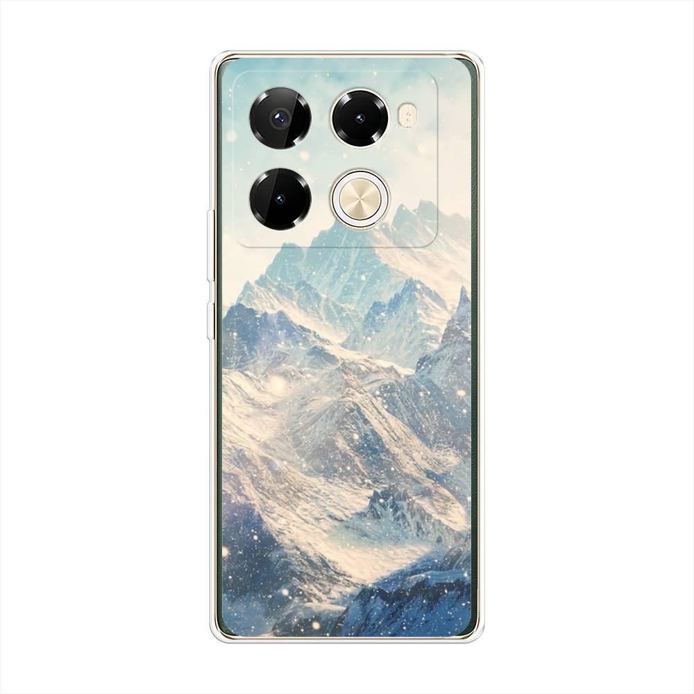

Силиконовый чехол "Горы 4" на Infinix Note 40 Pro 5G, Голубой