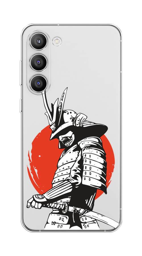 

Чехол Homey на Samsung Galaxy S23 Plus 5G "Самурай с катаной", Черный;красный;белый, 2107450-1