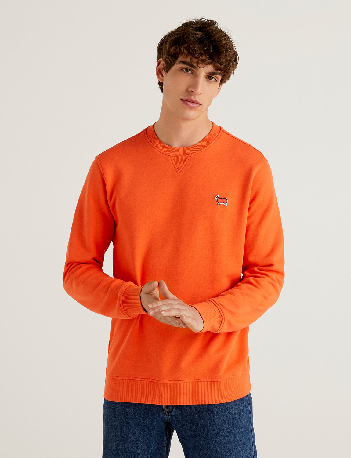 

Свитшот мужской United Colors of Benetton 21A_3J70U100C оранжевый XS