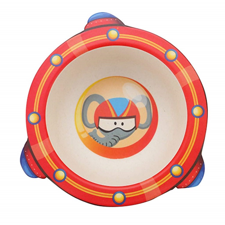 фото Детская тарелка baby fox bf-bowl-16 цирковой слоник цв. красный