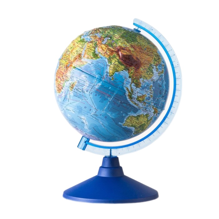 

Глoбус физический рельефный «Классик Евро», диаметр 250 мм, с подсветкой от батареек