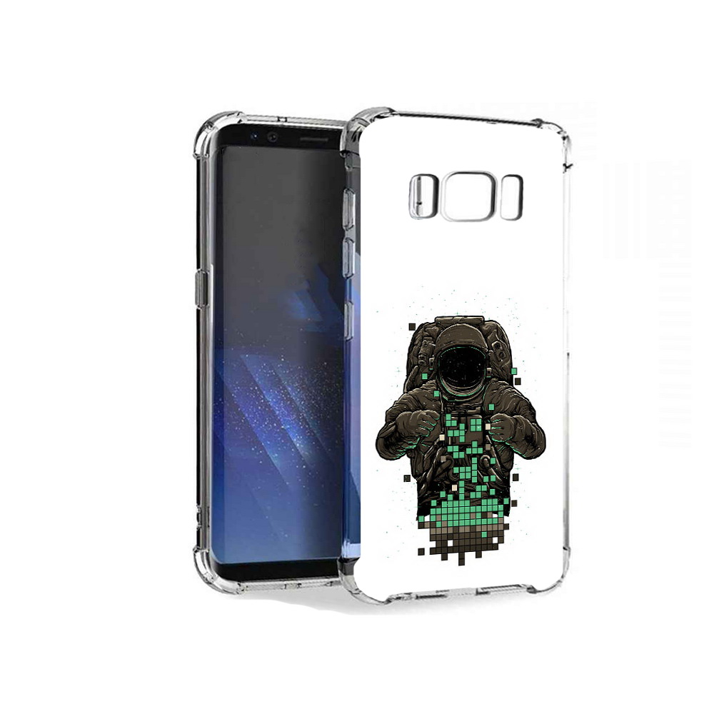

Чехол MyPads Tocco для Samsung Galaxy S8+ космонавт с пикселями, Tocco