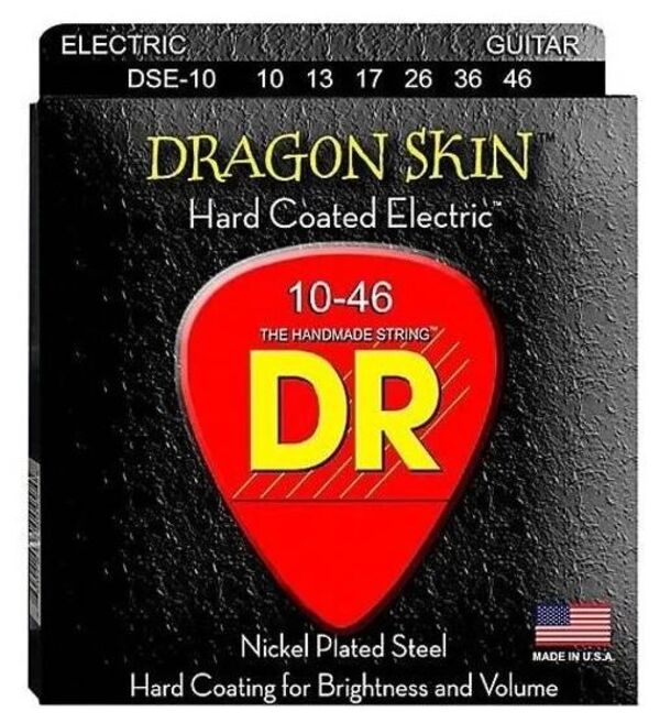 фото Dr dse-10 dragon skin - струны для электрогитар (010-46)