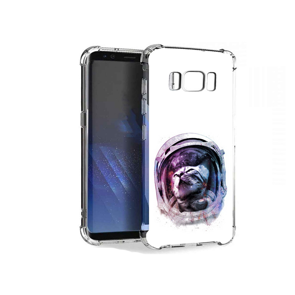 

Чехол MyPads Tocco для Samsung Galaxy S8+ кот в шлеме, Tocco
