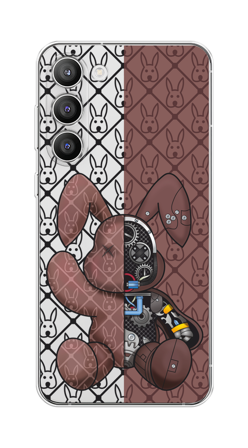 

Чехол Homey на Samsung Galaxy S23 Plus 5G "Киборг-заяц шоколадный", Коричневый;черный;прозрачный, 2107450-1