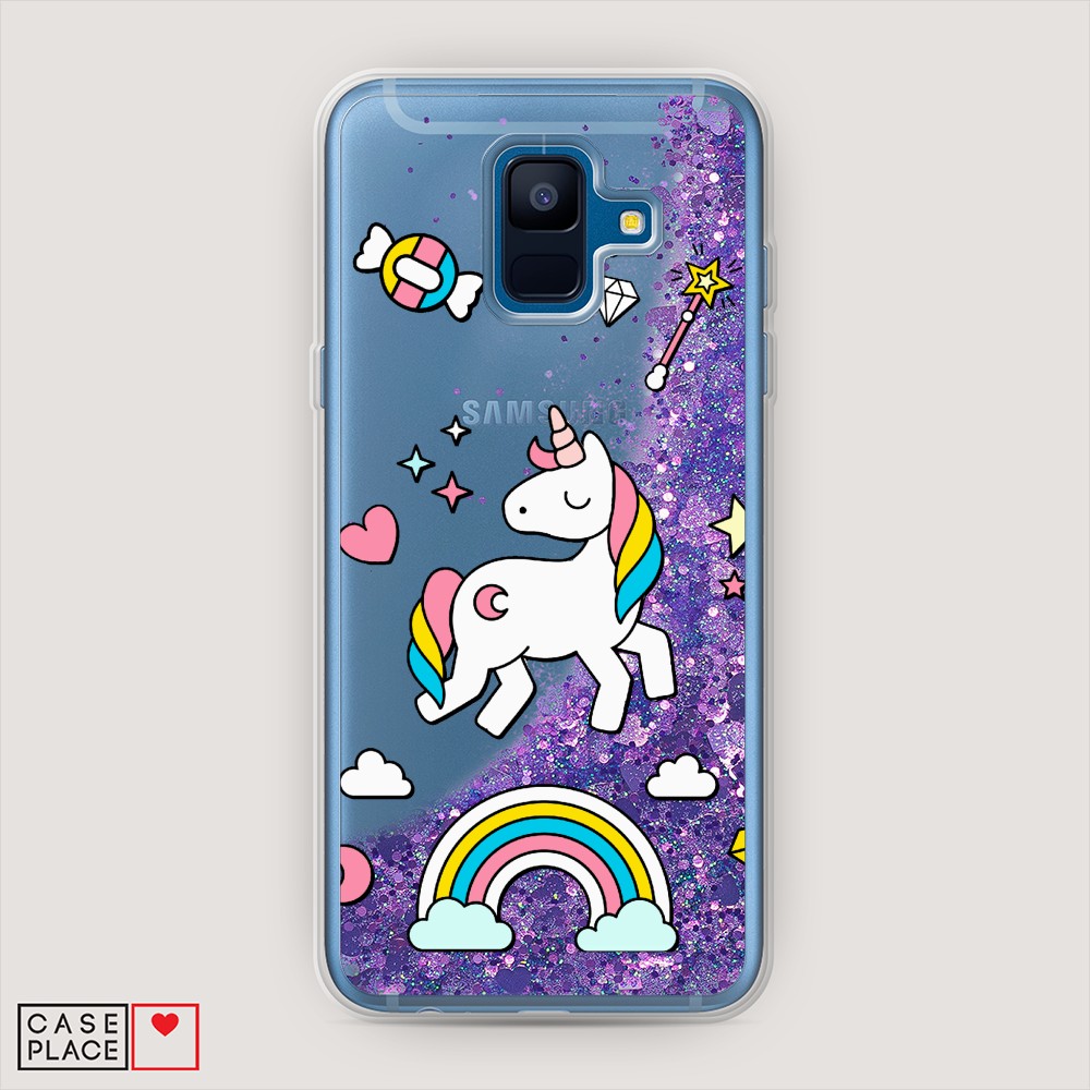 

Чехол Awog на Samsung Galaxy A6 2018 "Принцесса единорог", Разноцветный, 25992-1
