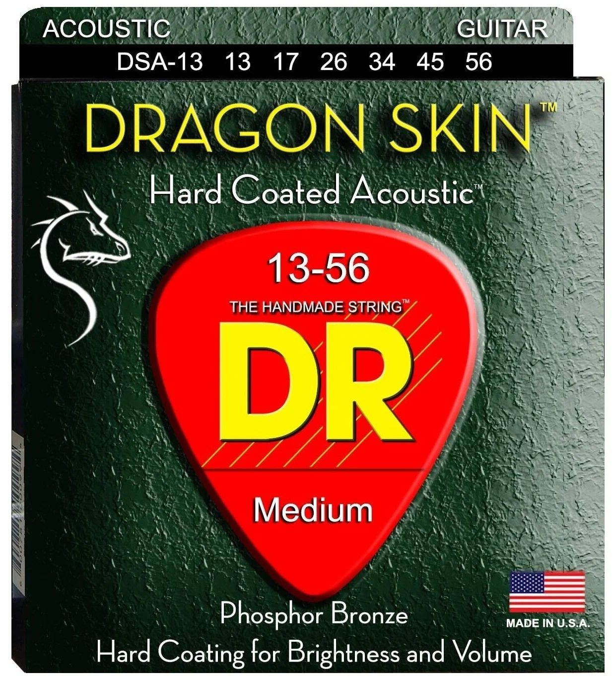 

Dr Dsa-13 Dragon Skin - Струны для акустических гитар (13-55)