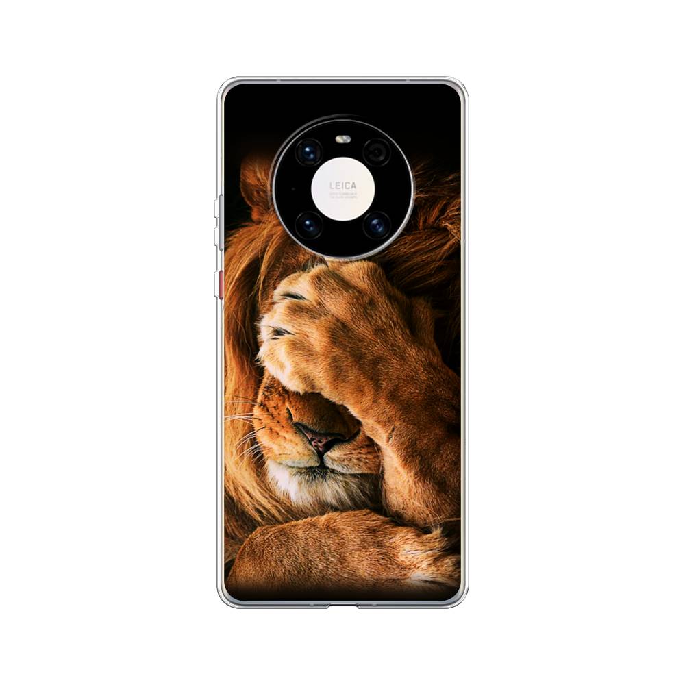 

Чехол Awog на Huawei Mate 40 Pro "Львиный стыд", Коричневый;черный, 6104450-1