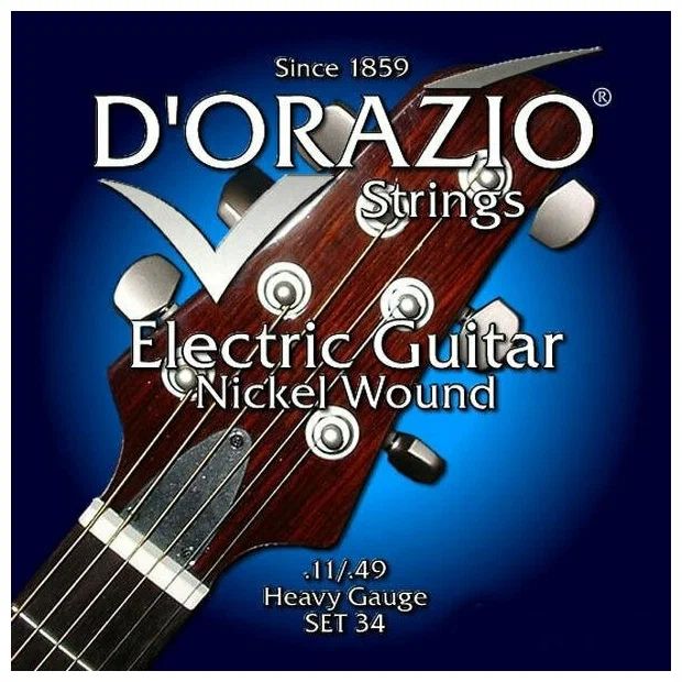 

Dorazio 34 Nickel wound - Струны для электрогитар (11-14-18p-28-38-49)