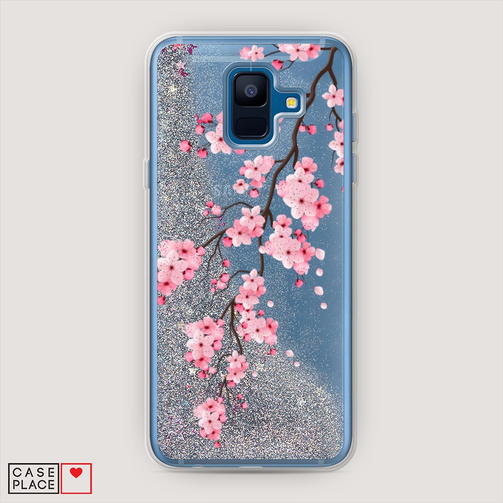 

Чехол Awog на Samsung Galaxy A6 2018 "Розовая сакура", Разноцветный, 25991-1