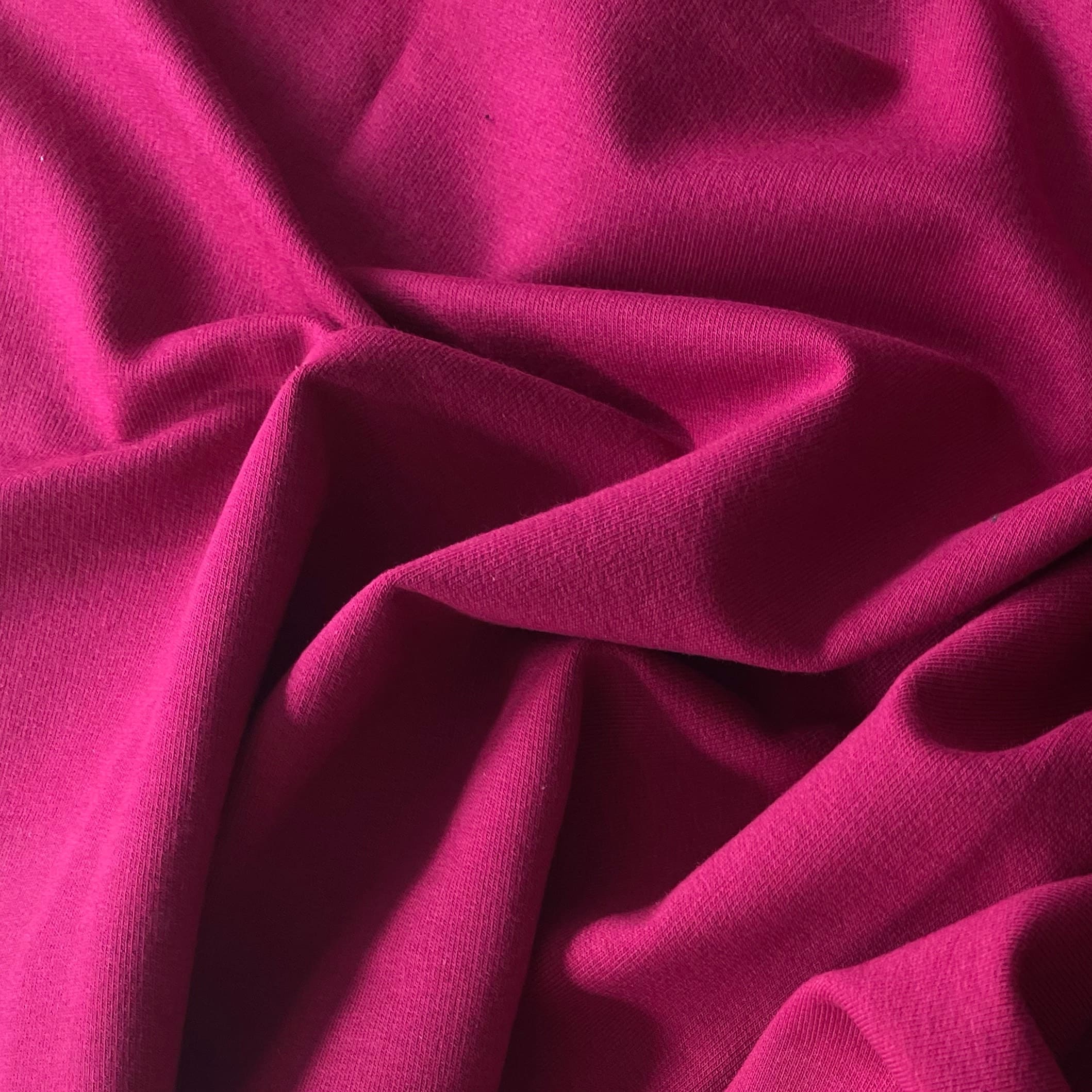 Ткань футер 2-нитка MamiMa fabric 04054 брусничный, отрез 100x185 см