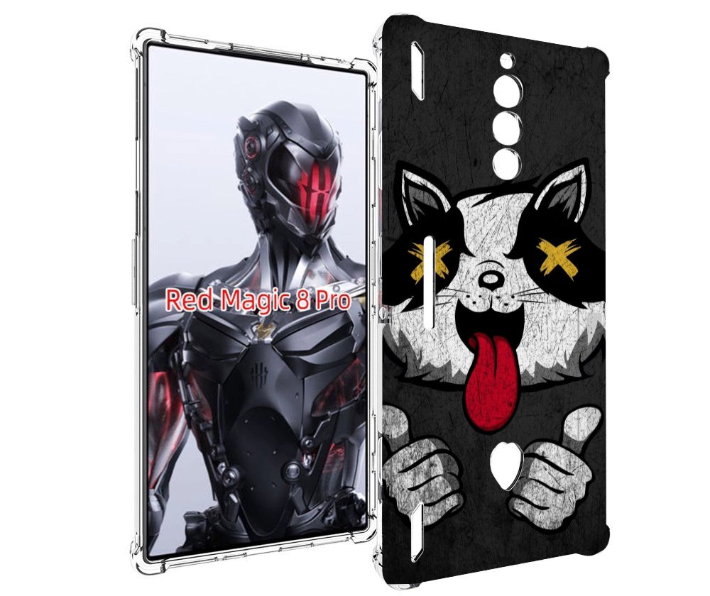 Чехол MyPads классный зверек для ZTE Nubia Red Magic 8 Pro / Red Magic 8 Pro Plus