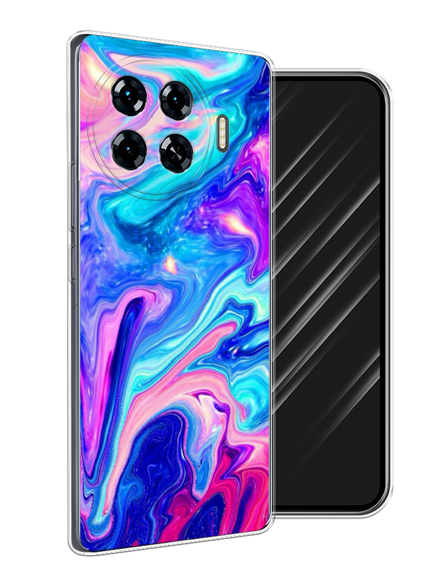 

Чехол Awog на Tecno Spark 20 Pro Plus "Потеки краски", Розовый, 305050-1